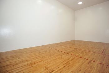 Indoor racquetball court